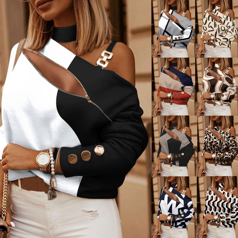 Kadın Düğme Detaylı Zincir Yak - Blouse Off Shoulder incelemesi ve fiyatı