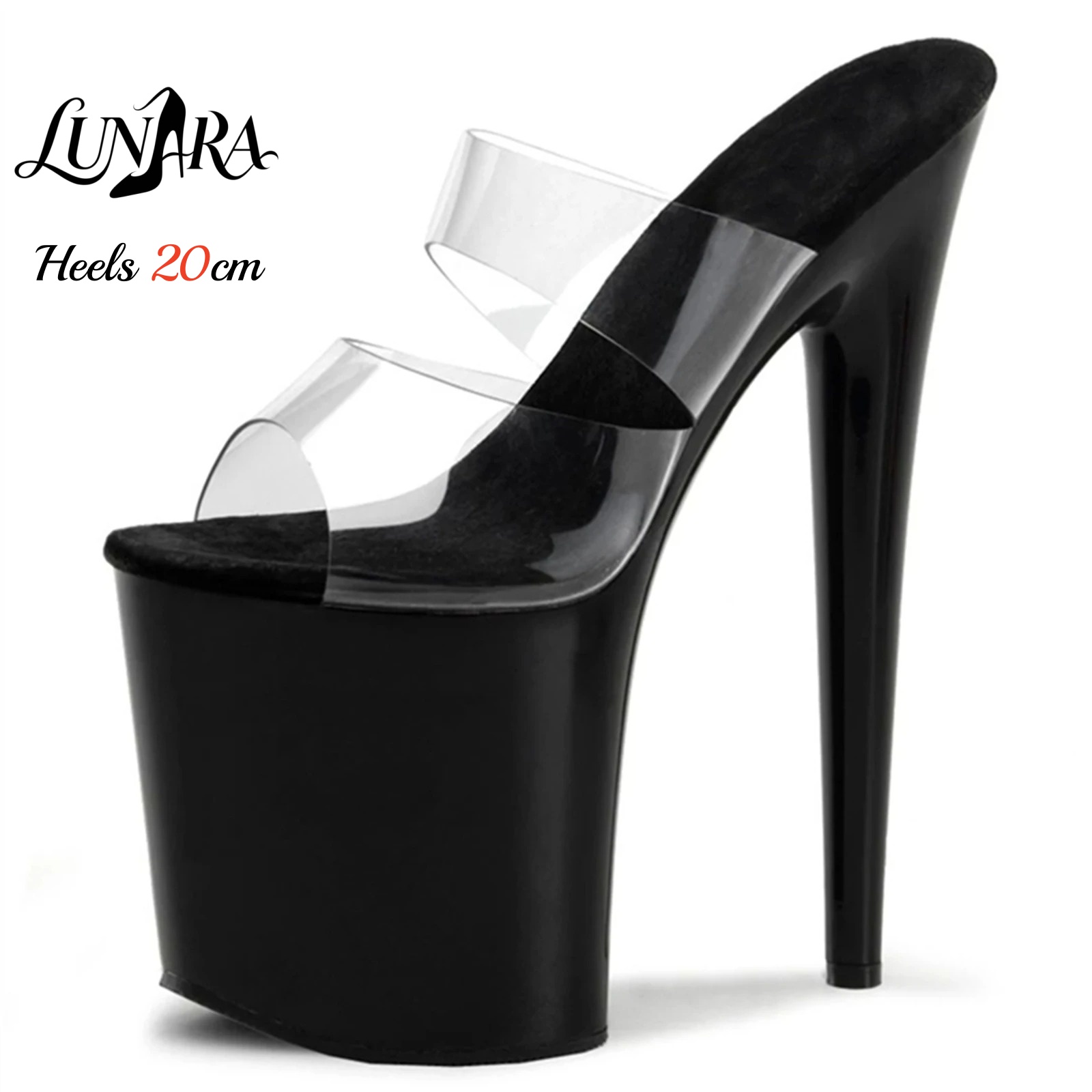 20 cm Şeffaf PVC Askılı Ultra  - Sandal Strappy Heeled incelemesi ve fiyatı