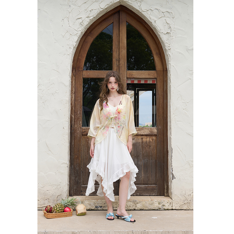 ELFSACK Yeni Çin Kurbağa Düğme - Kimono Sheer Floral incelemesi ve fiyatı