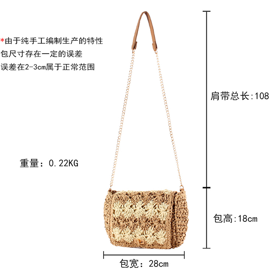Kadınlar için Hasır Çapraz Ask - Crochet Bag Raffia incelemesi ve fiyatı