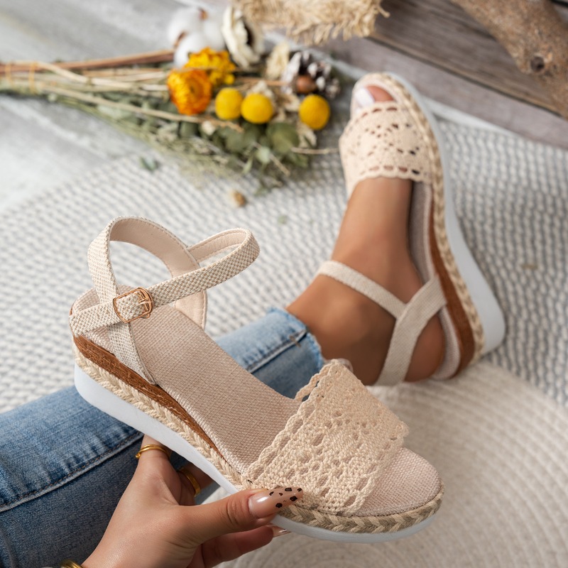Kadın Dantel Dolgu Topuklu San - Wedge Espadrille Women incelemesi ve fiyatı