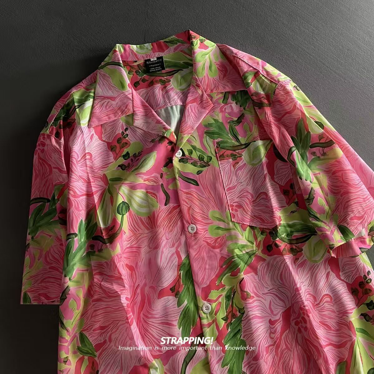 Pembe Graffiti Çiçek Küba Yaka - Romper Floral Print incelemesi ve fiyatı
