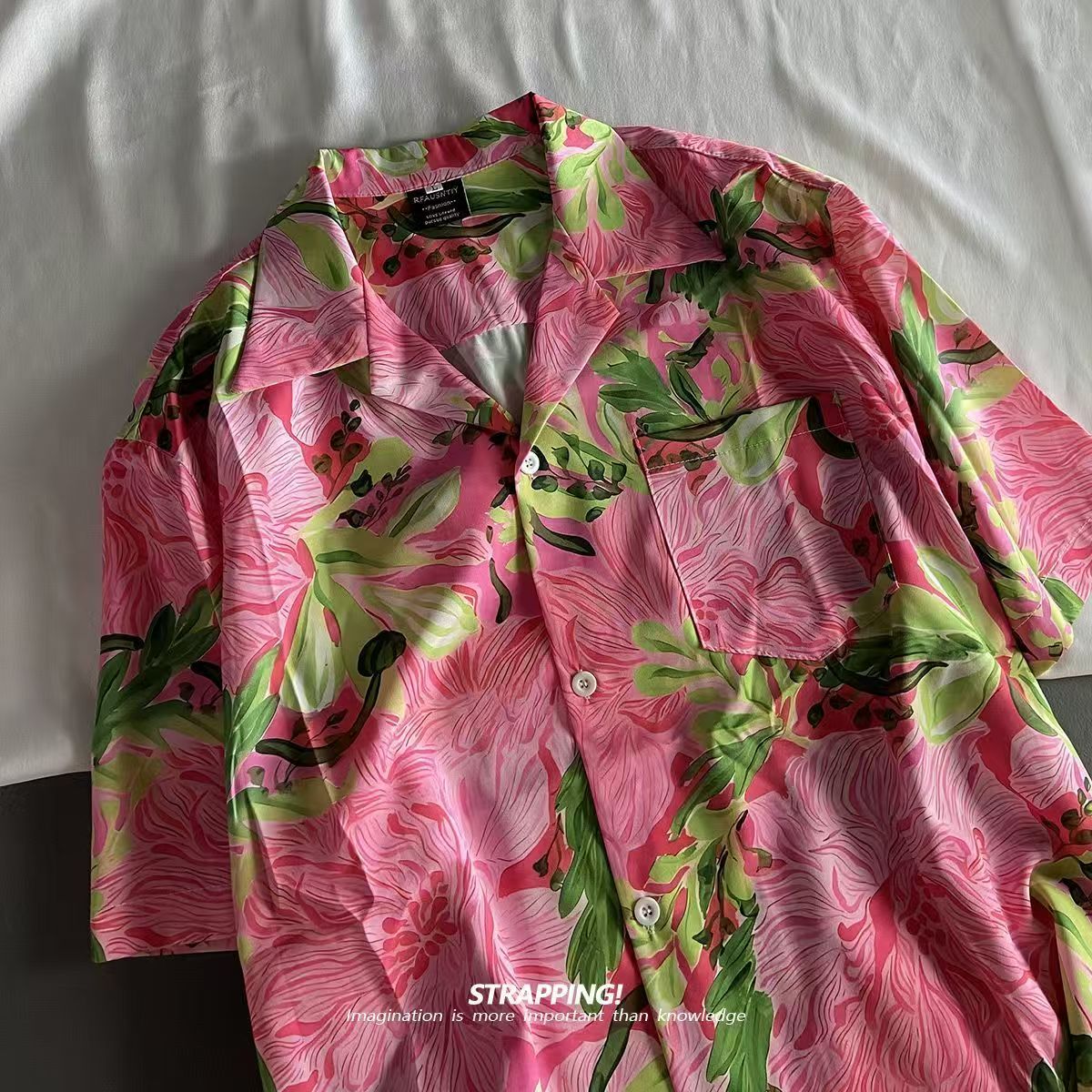 Pembe Graffiti Çiçek Küba Yaka - Romper Floral Print incelemesi ve fiyatı