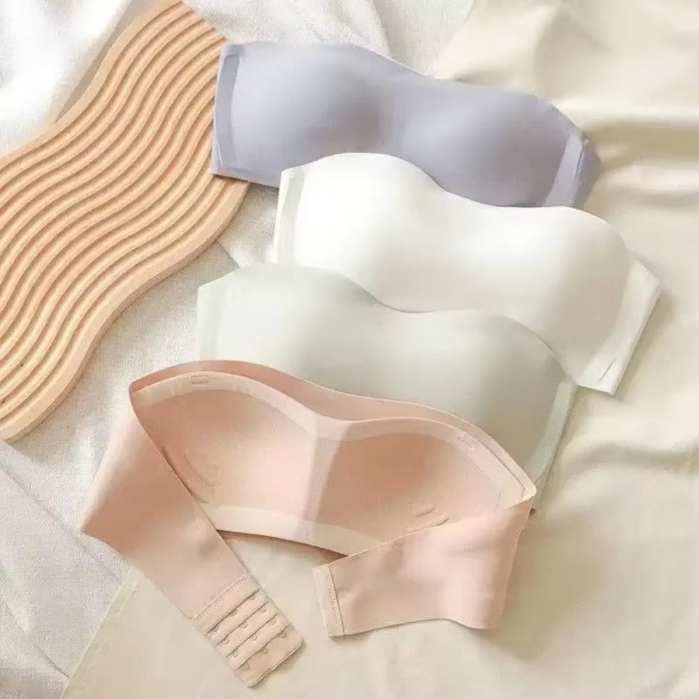 Düz Renk Straplez Sarılmış Süt - Bralette Triangle Set incelemesi ve fiyatı