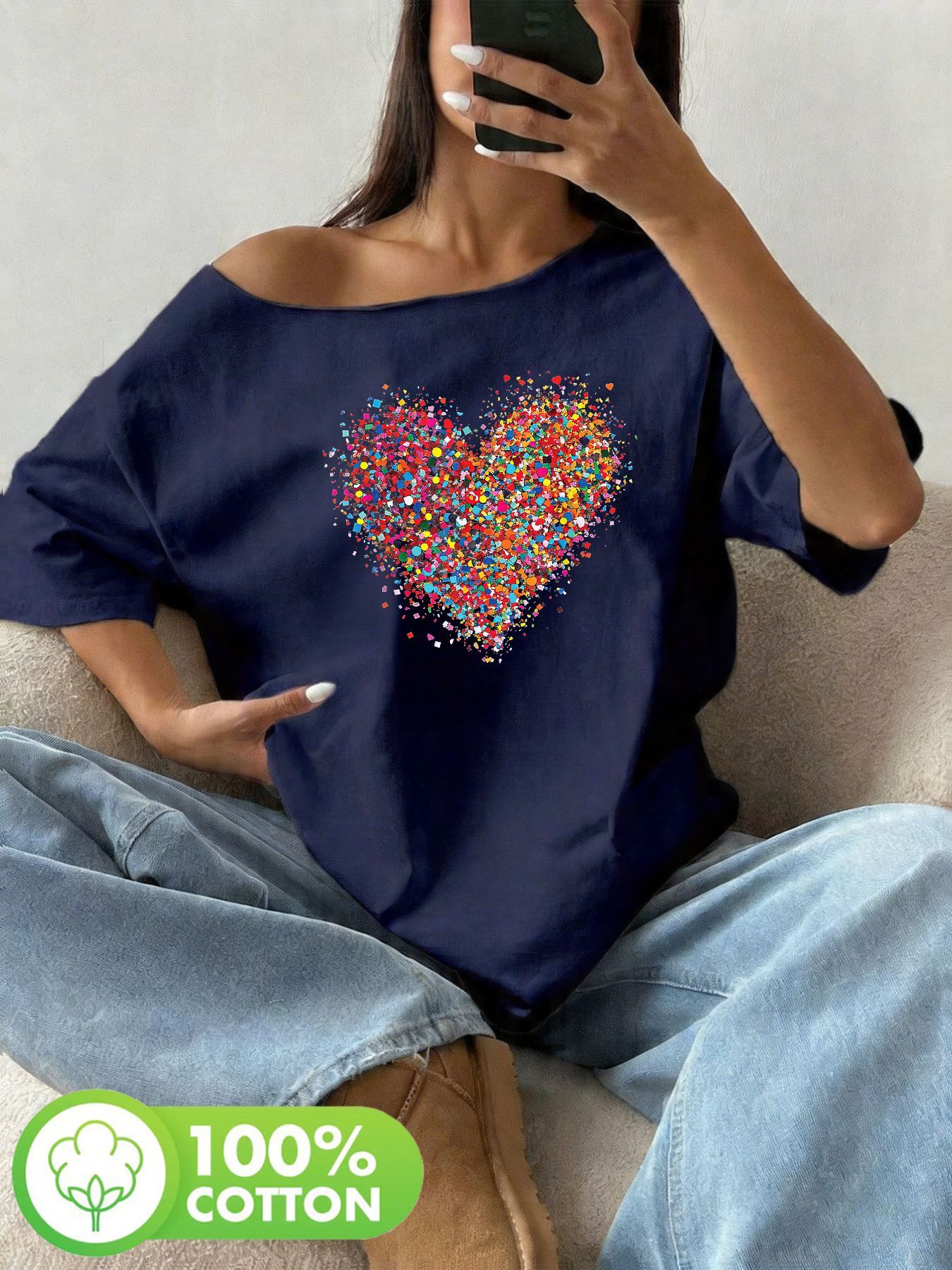 Artı Boyutu % 100% Pamuk Omuz  - Blouse Off Shoulder incelemesi ve fiyatı