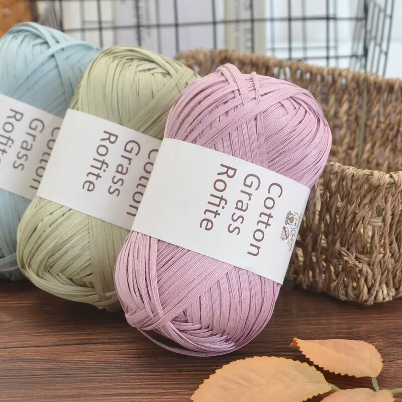 Yeni Çok Renkli Rafya Pamuk Çi - Crochet Bag Raffia incelemesi ve fiyatı