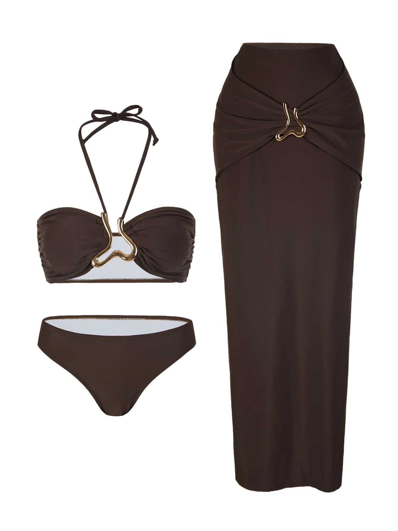 Kadın Kolsuz Tankini Bikini Bo - Swimsuit Bikini Ruched incelemesi ve fiyatı