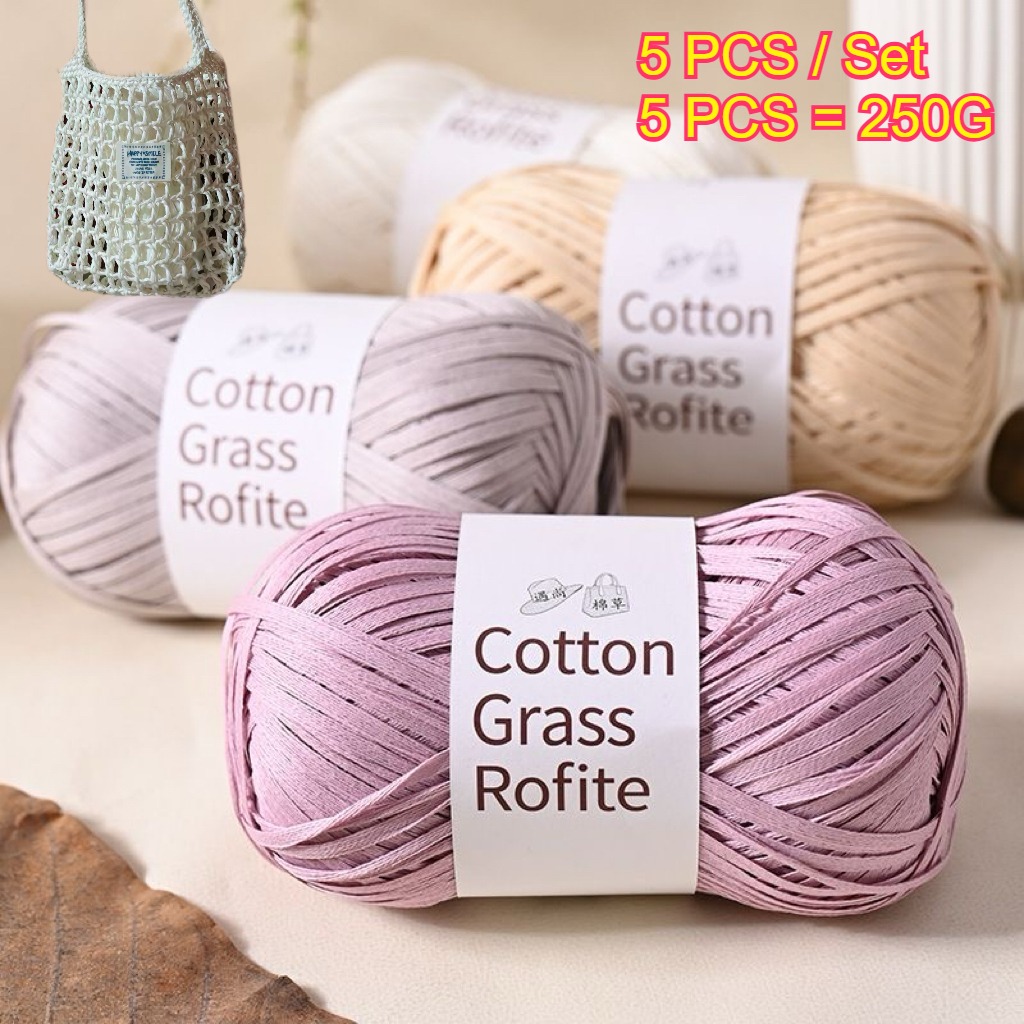 5 ADET 250g Rafya Kağıt İpi Ör - Crochet Bag Raffia incelemesi ve fiyatı